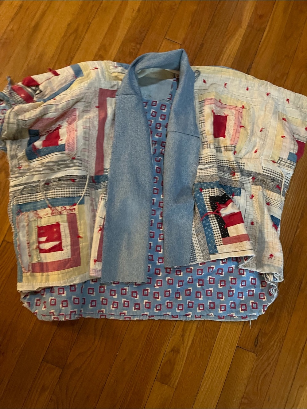 Vintage quilt kimono - Picture 5 of 6